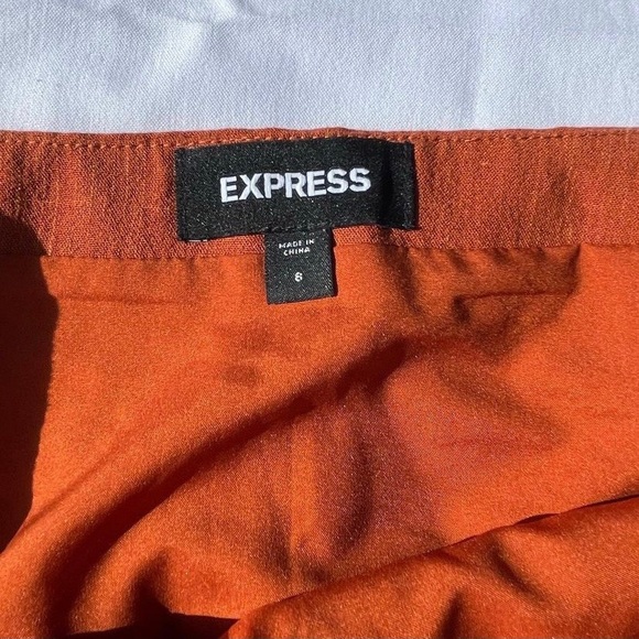 Rust Colored Express Ruffle Skirt - Picture 5 of 5